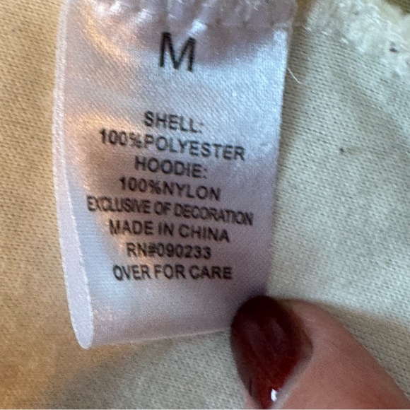 PacSun Men’s Cream and Tan Sherpa Jacket - Picture 4 of 4